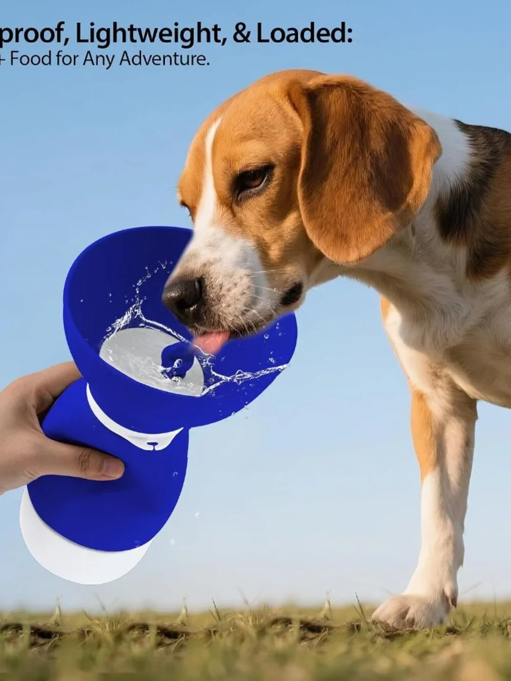 Portable Dog Water Bottle & Food Container - Leakproof(1 Pack)